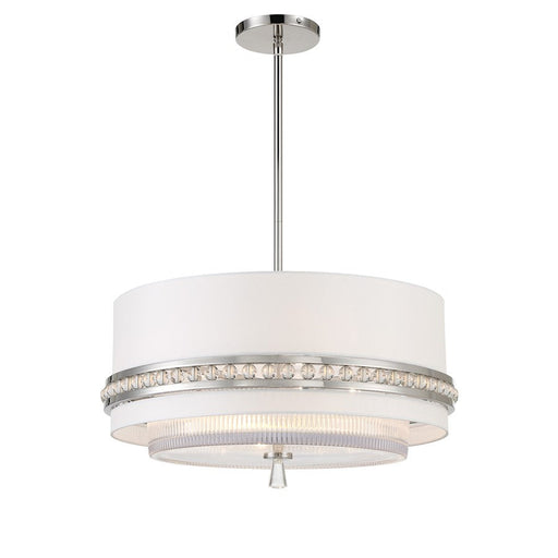 Minka Metropolitan Sutton 4 Light Pendant, Polished Nickel - N7384-613