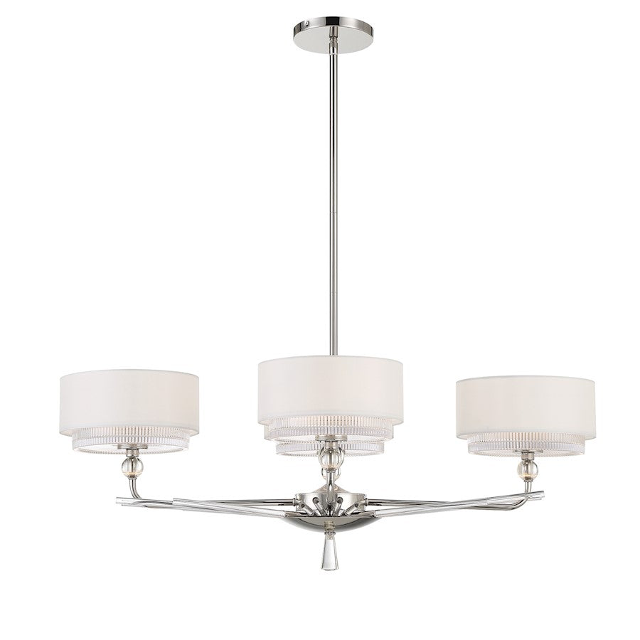 Minka Metropolitan Sutton 4 Light Island, Polished Nickel - N7385-613