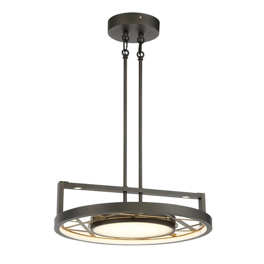 Minka Metropolitan Tribeca LED Convert Semi Flush/Pendant, IR/BRS - N7524-716-L