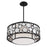 Minka Metropolitan Mosaic 4 Light Pendant, Rubbed Bronze/White Linen - N7754-143