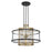 Minka Metropolitan Soho 4 Light Pendant, Coal/Soft Brass - N7813-726