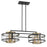 Minka Metropolitan Soho 6 Light Island, Coal/Soft Brass - N7819-726