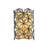 Minka Metropolitan Brookcrest 2 Light Wall Sconce, Coal/Gold Leaf - N7842-711