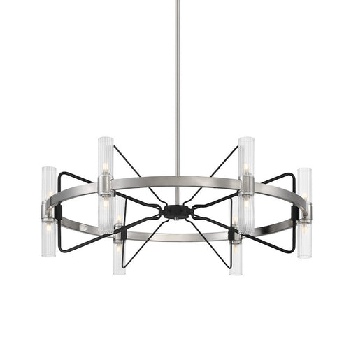 Minka Metropolitan Mass Transit 12 Light Pendant, Nickel/Sand Coal - N7872-420-L