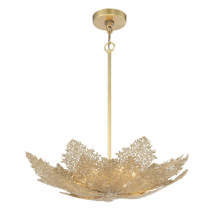 Minka Metropolitan Evergold 8 Light Pendant, India Gold/Brass - N7888-750-L