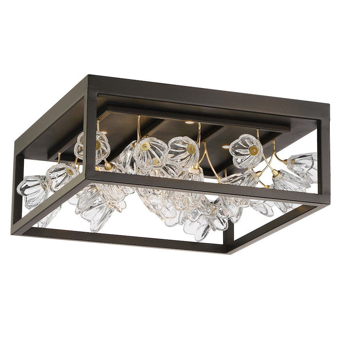 Minka Metropolitan Maison Des Fleurs 4Lt LED Flush, Bronze/Gold - N7964-730-L