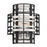 Minka Metropolitan Presten 2 Light Wall Sconce, Nickel/Sand Coal - N7982-420