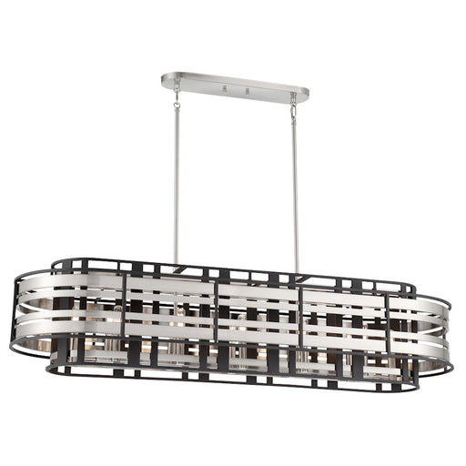 Minka Metropolitan Presten 12 Light Island, Brushed Nickel/Sand Coal - N7989-420