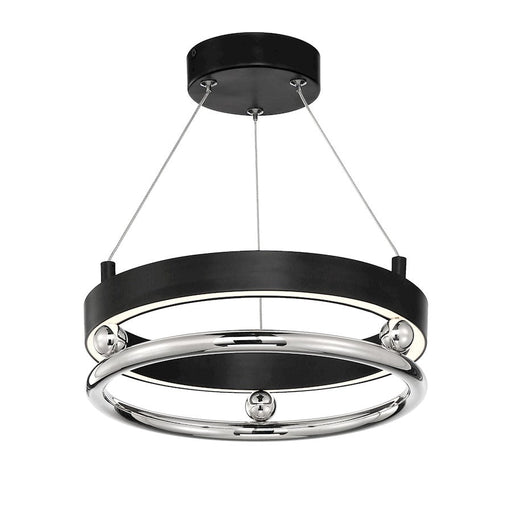 Minka Metropolitan Grande Illusion 13" LED Pendant, Coal/Nickel - N7991-572-L