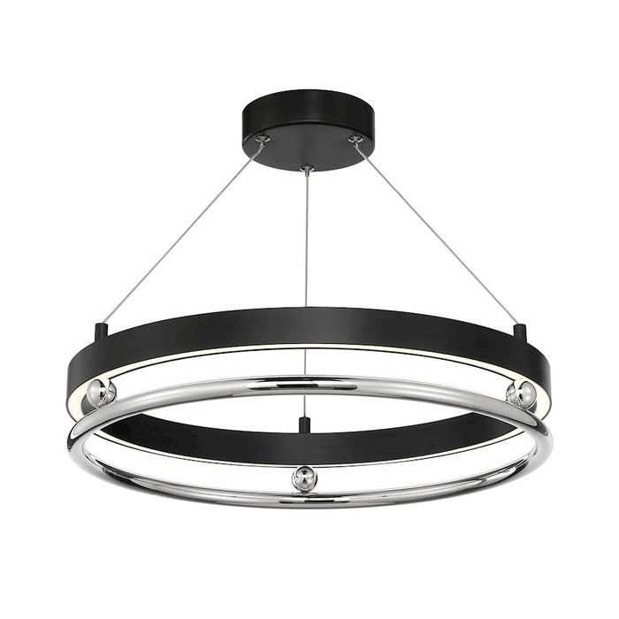 Minka Metropolitan Grande Illusion 21" LED Pendant, Coal/Nickel - N7992-572-L