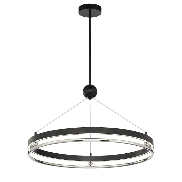 Minka Metropolitan Grande Illusion 33" LED Pendant, Coal/Nickel - N7994-572-L