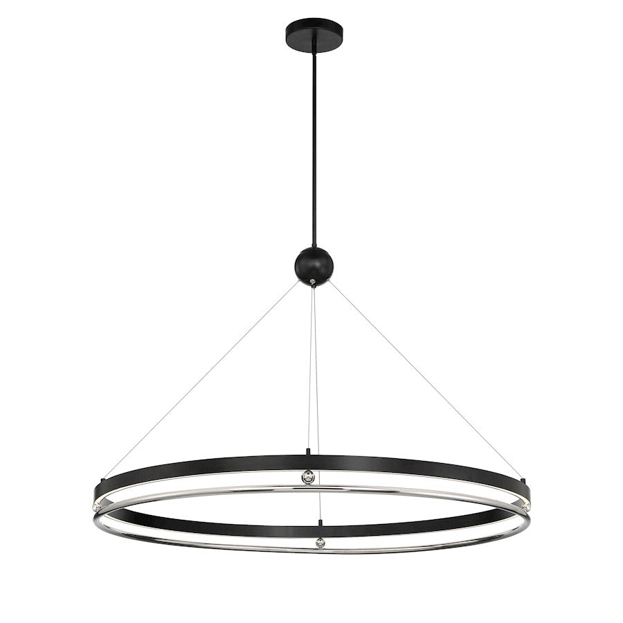 Minka Metropolitan Grande Illusion 49" LED Pendant, Coal/Nickel - N7995-572-L