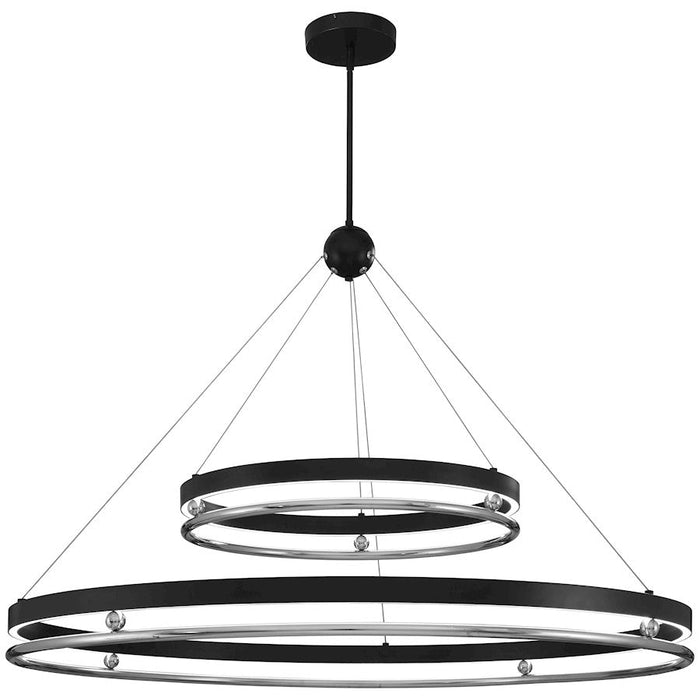 Minka Metropolitan Grande Illusion 49" LED Pendant, Coal/Nickel - N7997-572-L