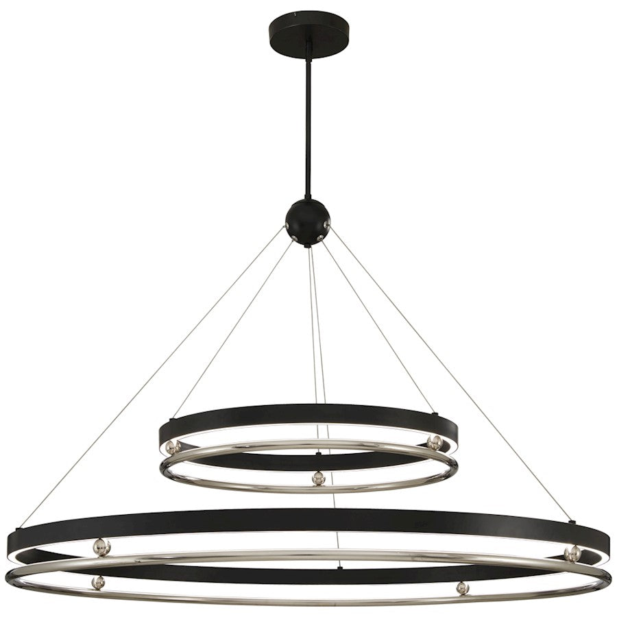 Minka Metropolitan Grande Illusion 60" LED Pendant, Coal/Nickel - N7998-572-L