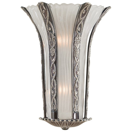 Minka Metropolitan 2 Light Wall Sconce, 17", Platinum