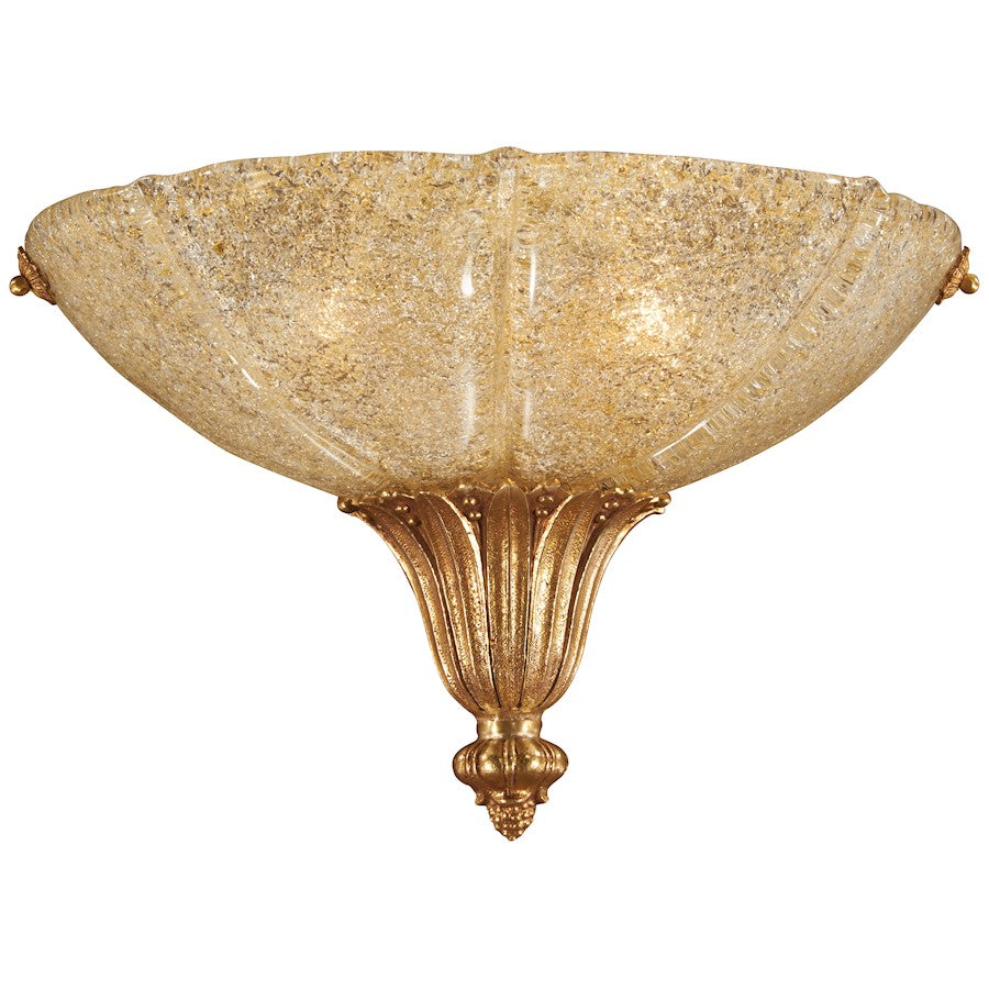 Minka Metropolitan 2 Light Wall Sconce, 9.75", French Gold