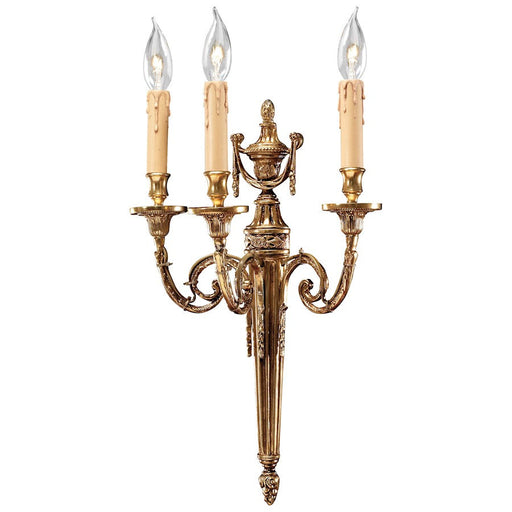 Minka Metropolitan 3 Light Wall Sconce, Stained Gold