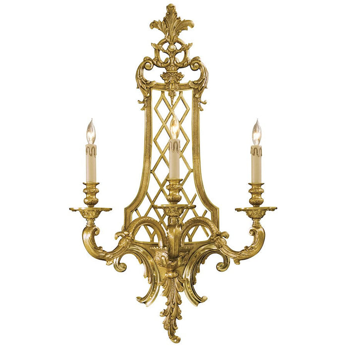 Minka Metropolitan 3 Light Wall Sconce, 38.25", Renaissance Gold