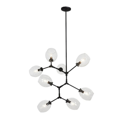 Minka George Kovacs Nexpo 8 Light 24" Chandelier, Coal - P1365-66A