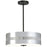 Minka George Kovacs Grid 3 4 Light Semi Flush/Pendant, Coal/Nickel - P1594-691