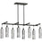 Minka George Kovacs Grid 3 8 Light Island Light, Coal/Brushed Nickel - P1598-691