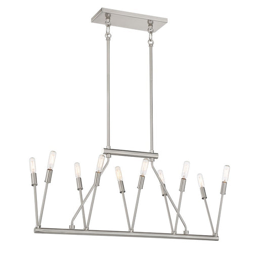 Minka George Kovacs Royalty 10 Light Island, Brushed Nickel - P1689-084