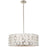 Minka George Kovacs Missing Link 6 Light Pendant, Nickel/White Linen - P1896-613