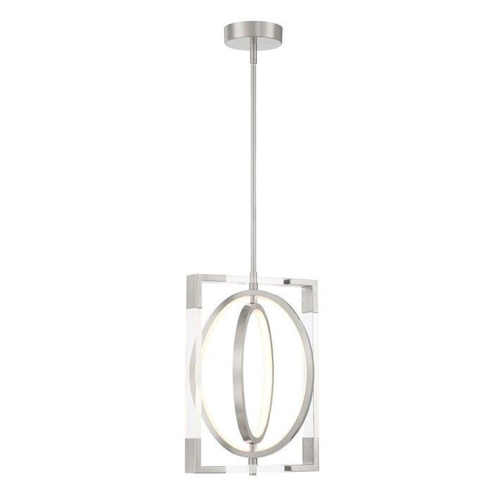 Minka George Kovacs Double Take 17.5" LED Pendant, Brushed Nickel - P2264-084-L