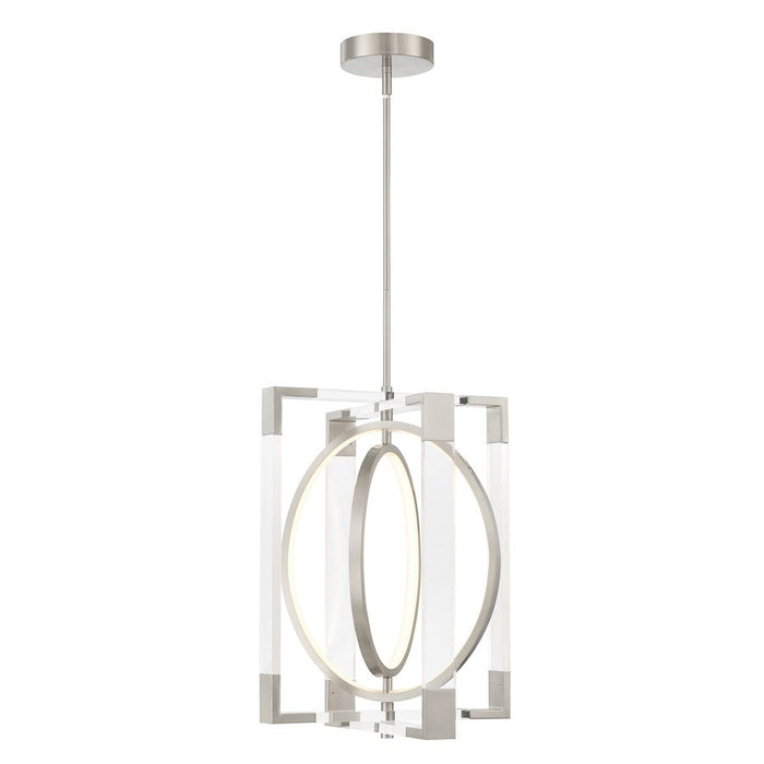 Minka George Kovacs Double Take 21.5" LED Pendant, Brushed Nickel - P2265-084-L