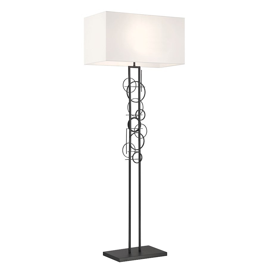 Minka George Kovacs Tempo 1 Light Floor Lamp, Sand Coal - P5137-066