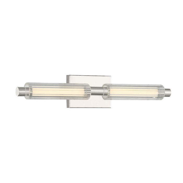 Minka George Kovacs Double Barrel 2 Light LED Bath Vanity, Nickel - P5332-613-L