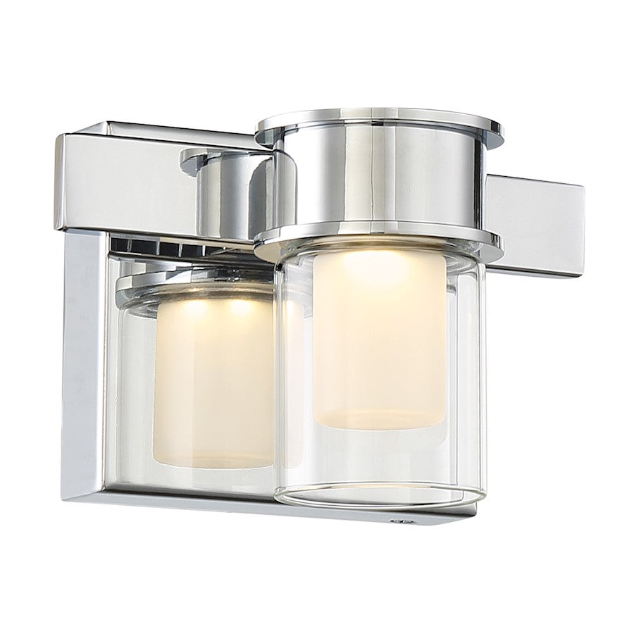 Minka George Kovacs Herald Square 7" LED Bath Vanity, Chrome - P5411-077-L