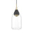 Minka George Kovacs Arabesque 11" LED Mini Pendant, Coal/Gold