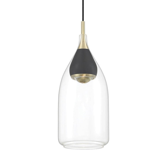 Minka George Kovacs Arabesque 11" LED Mini Pendant, Coal/Gold