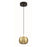 Minka George Kovacs Halo 6" LED Mini Pendant, Coal/Brushed Gold - P5471-884-L