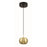 Minka George Kovacs Halo 5" LED Mini Pendant, Coal/Brushed Gold - P5472-884-L