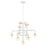 Minka George Kovacs Tubular 11 Light Chandelier, White/Honey Gold - P5511-706-L