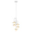 Minka George Kovacs Tubular 5 Light Chandelier, White/Honey Gold - P5512-706-L