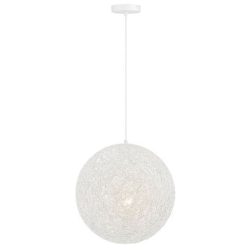 Minka George Kovacs Entwined 1 Light 16" Pendant, Matte White - P5570-44B