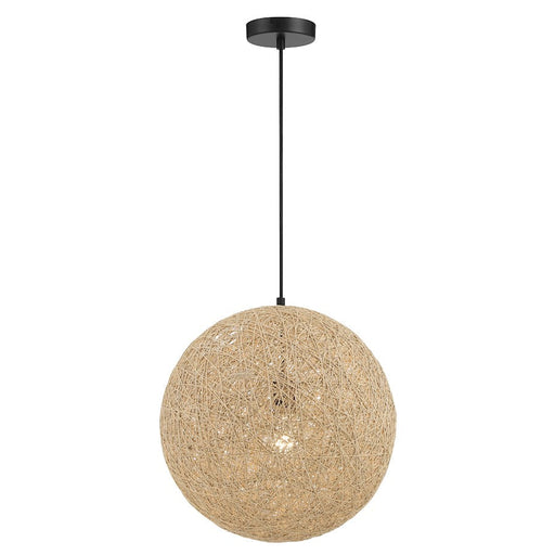 Minka George Kovacs Entwined 1 Light 16" Pendant, Coal - P5570-66A