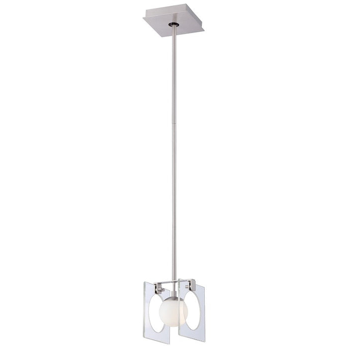 Minka George Kovacs Hole-In-One 1 Light Mini Pendant, Brushed Nickel - P991-084