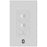 Modern Forms Ceiling Fan Wall Control/Single Pole Wallplate, White - F-WCBT-WT