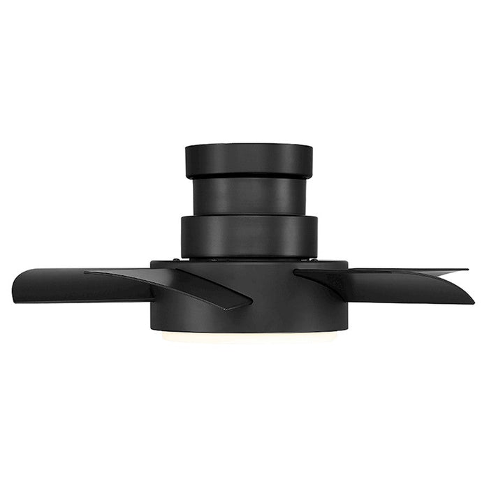 Modern Forms Vox 5 Blade LED Flush Ceiling Fan, Matte Black