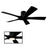 Modern Forms Aviator Flush Mount Ceiling Fan, Black