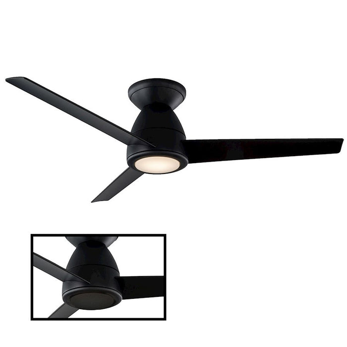 Modern Forms Tip Top 1-LT, Flush Mount Fan, Black