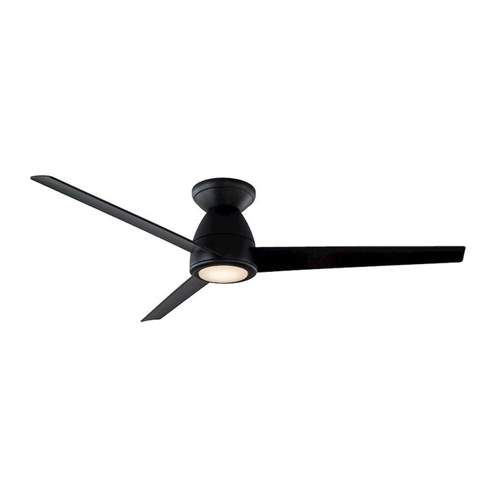 Modern Forms Tip Top 1-LT 52" 3500K, Flush Mount Fan, Black - FH-W2004-52L-35-MB