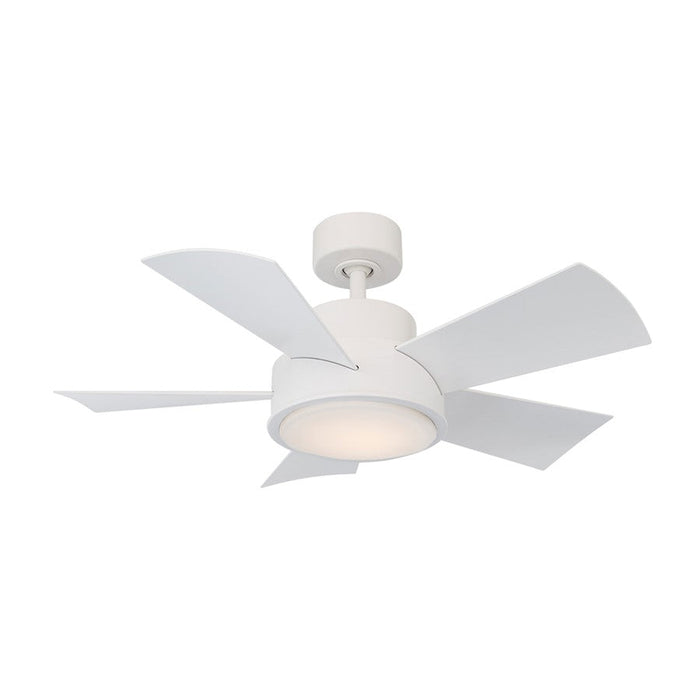 Modern Forms Elf 1 Light 2700K, Ceiling Fan in Matte White - FR-W1802-38L-27-MW