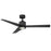 Modern Forms Lotus 1 Light 3000K, Ceiling Fan in Matte Black - FR-W1809-54L-MB