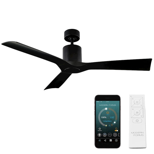 Modern Forms Aviator Ceiling Fan in Matte Black - FR-W1811-54-MB