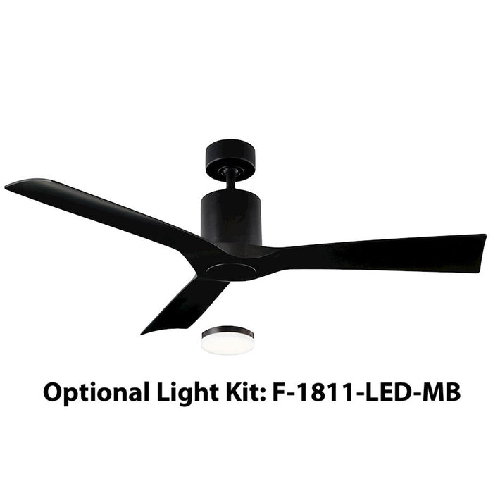 Modern Forms Aviator 3 Blade Ceiling Fan in Matte Black